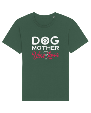Dog Mother Wine Lover Bottle Green