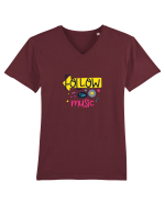Follow the Music Tricou mânecă scurtă guler V Bărbat Presenter