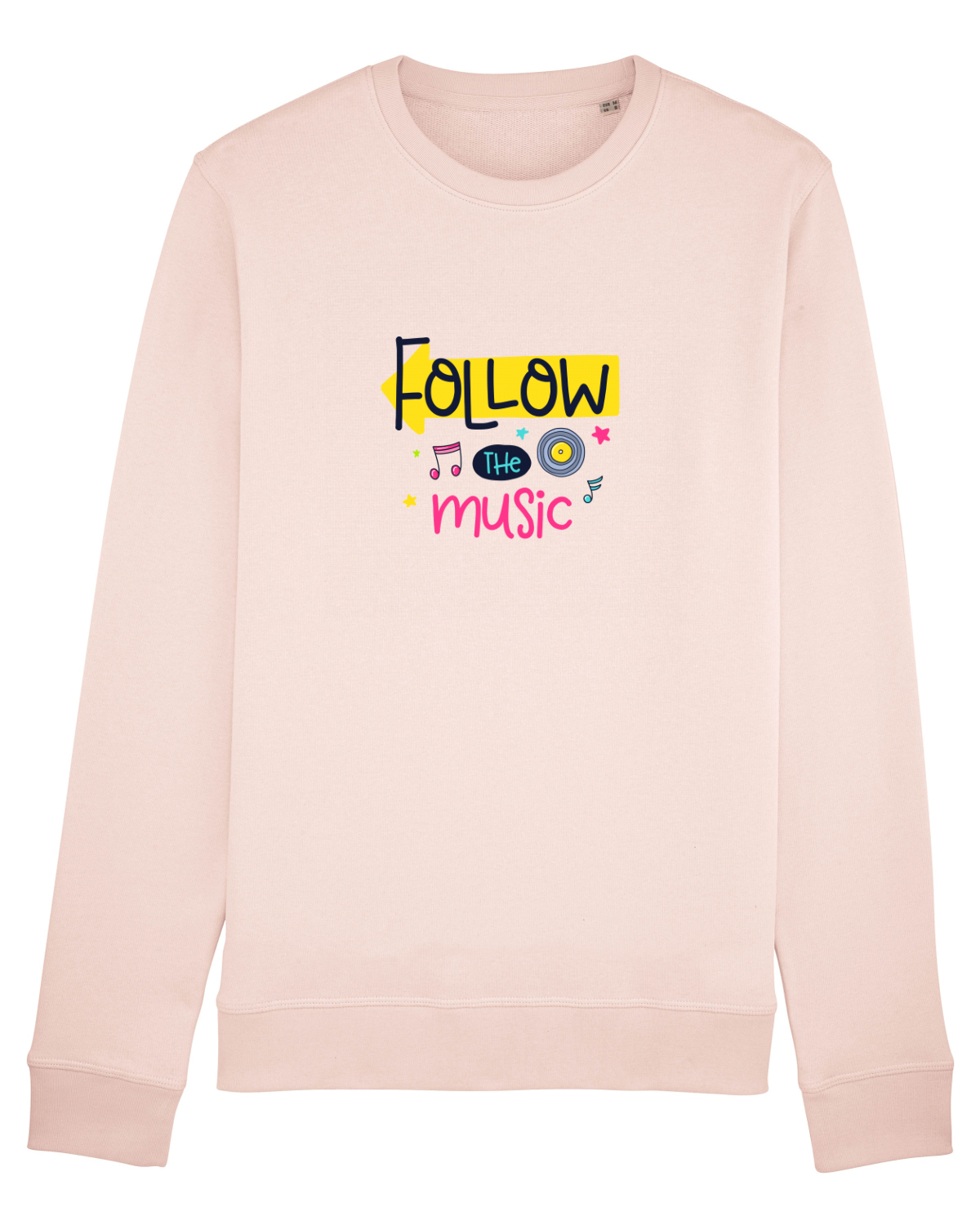 Bluză mânecă lungă Unisex Rise Candy Pink