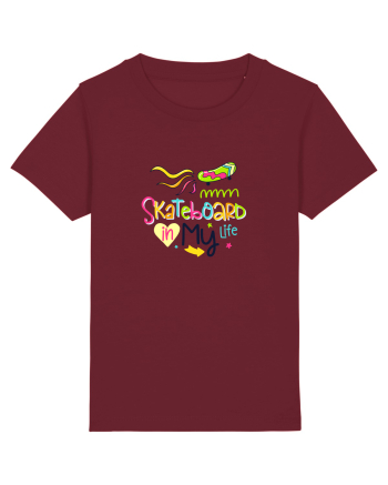Skateboard in My Life Burgundy