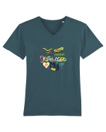 Skateboard in My Life Tricou mânecă scurtă guler V Bărbat Presenter