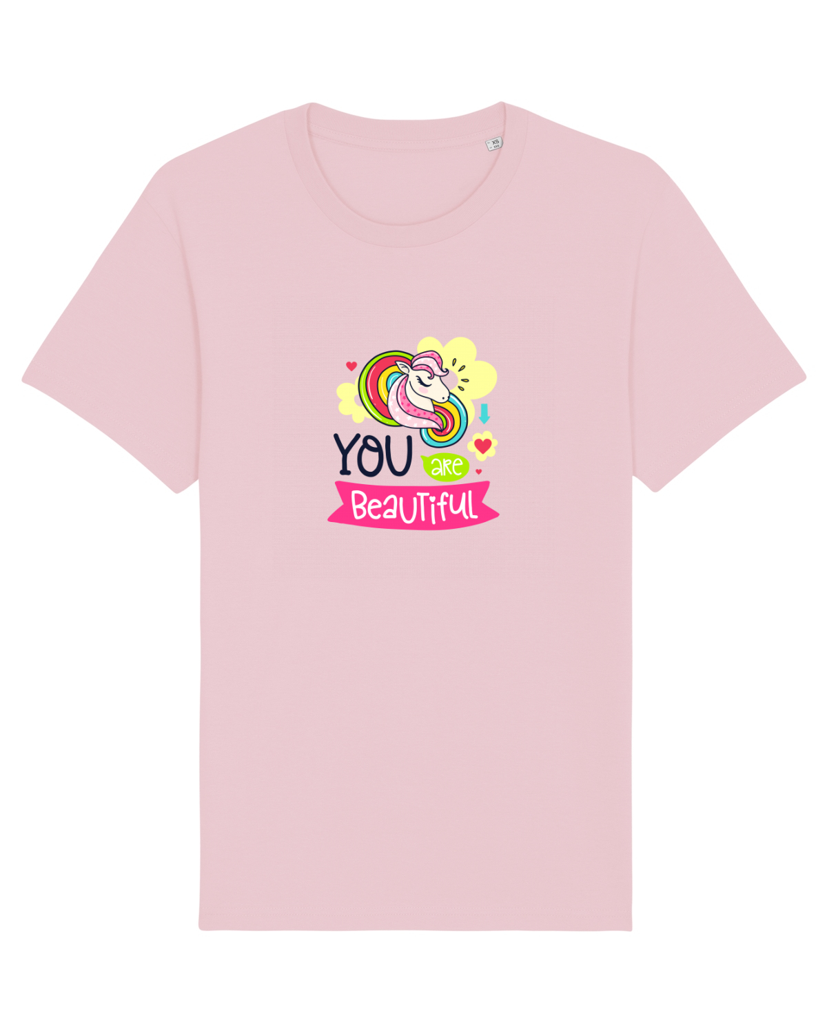 Tricou mânecă scurtă Unisex Rocker Cotton Pink