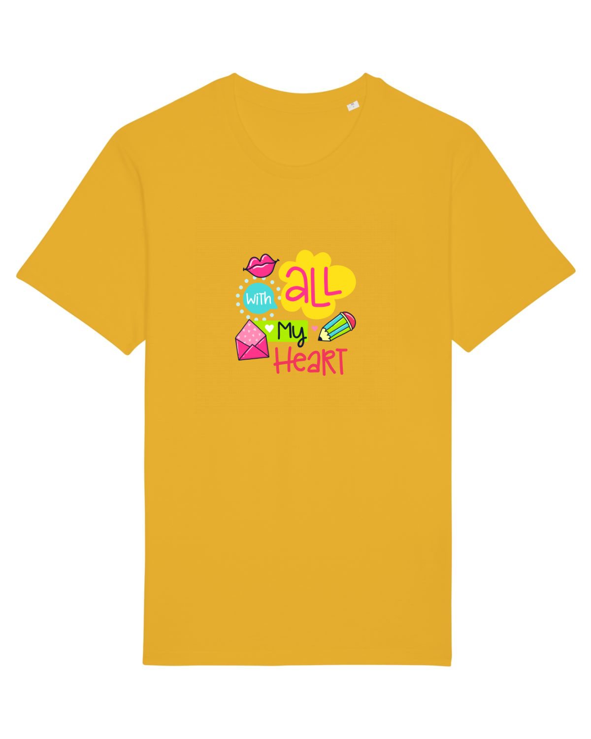 Tricou mânecă scurtă Unisex Rocker Spectra Yellow