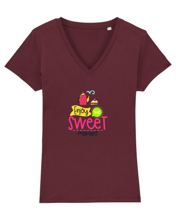 Enjoy this Sweet Moment Burgundy