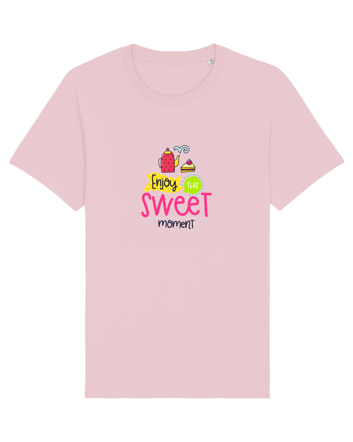 Tricou mânecă scurtă Unisex Rocker Cotton Pink