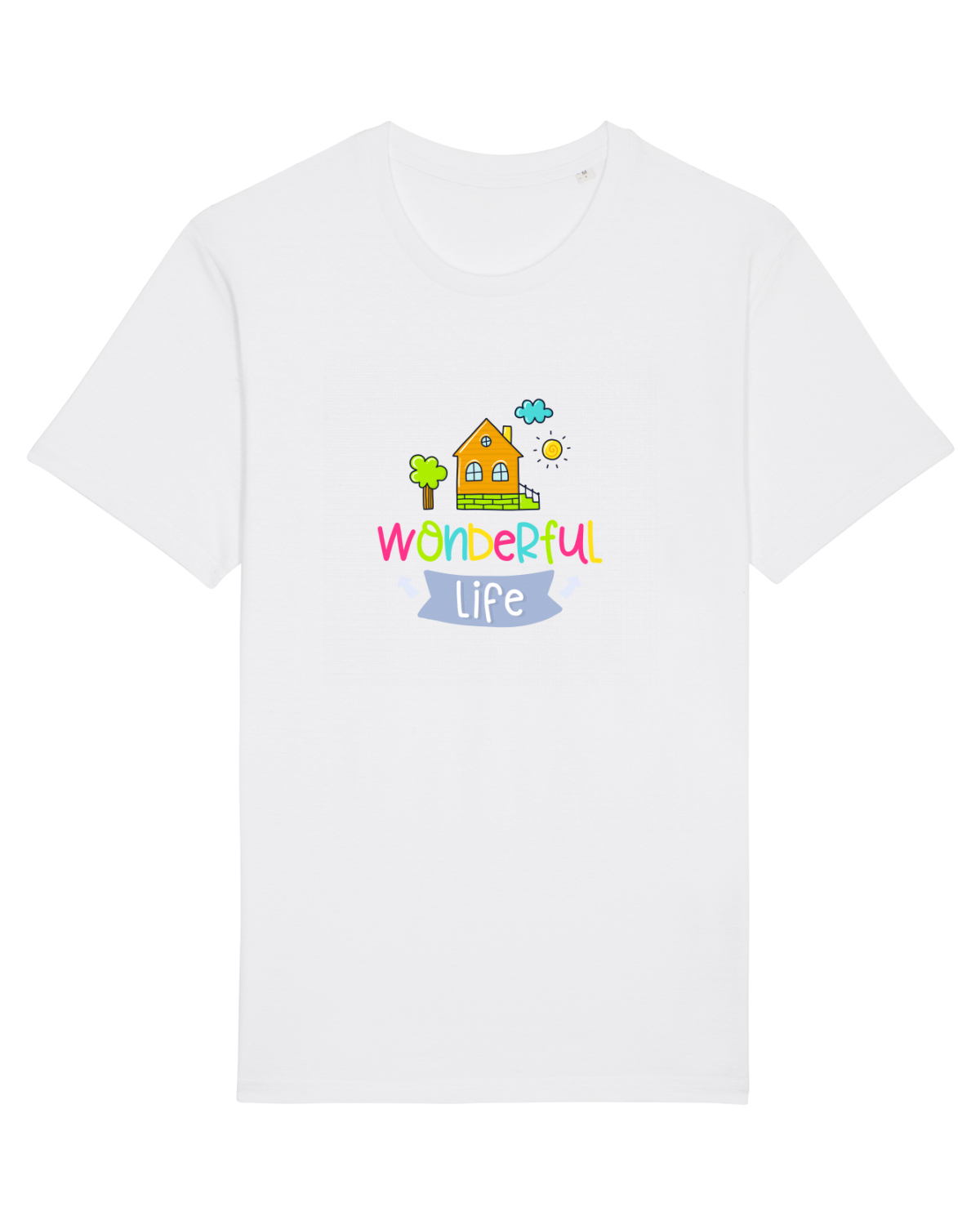Tricou mânecă scurtă Unisex Rocker White