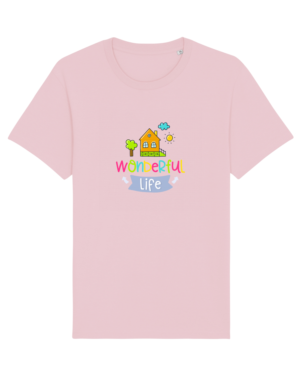 Tricou mânecă scurtă Unisex Rocker Cotton Pink