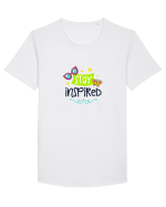 Stay Inspired Tricou mânecă scurtă guler larg Bărbat Skater