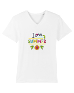 I love Summer Tricou mânecă scurtă guler V Bărbat Presenter