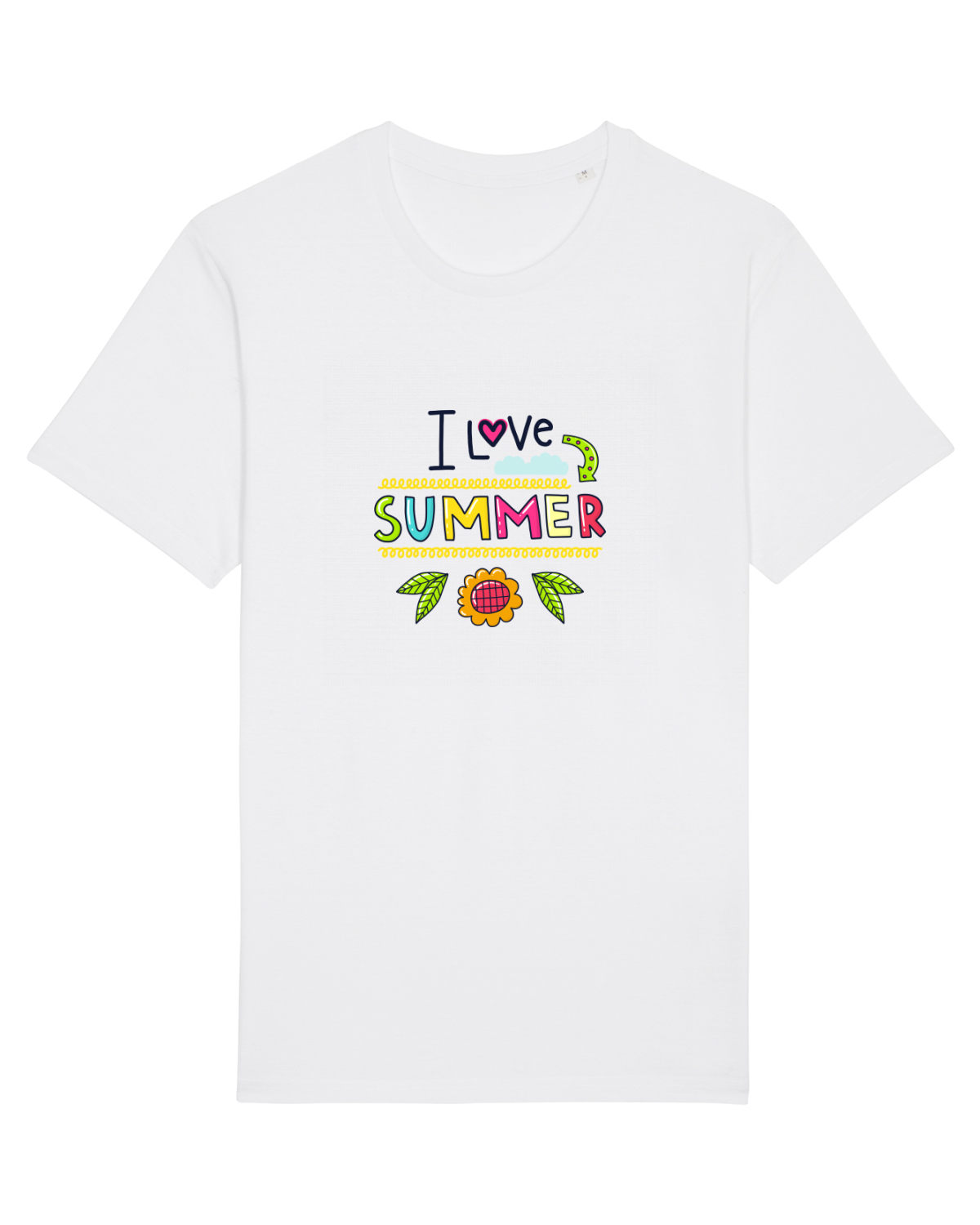 Tricou mânecă scurtă Unisex Rocker White