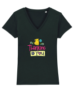 Thinking of You Tricou mânecă scurtă guler V Damă Evoker