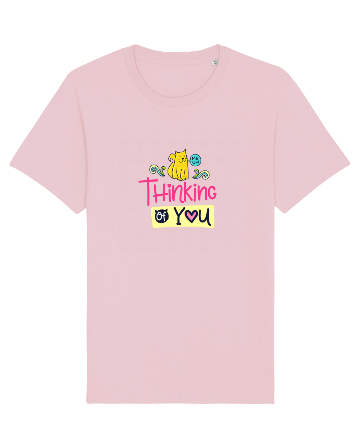 Tricou mânecă scurtă Unisex Rocker Cotton Pink