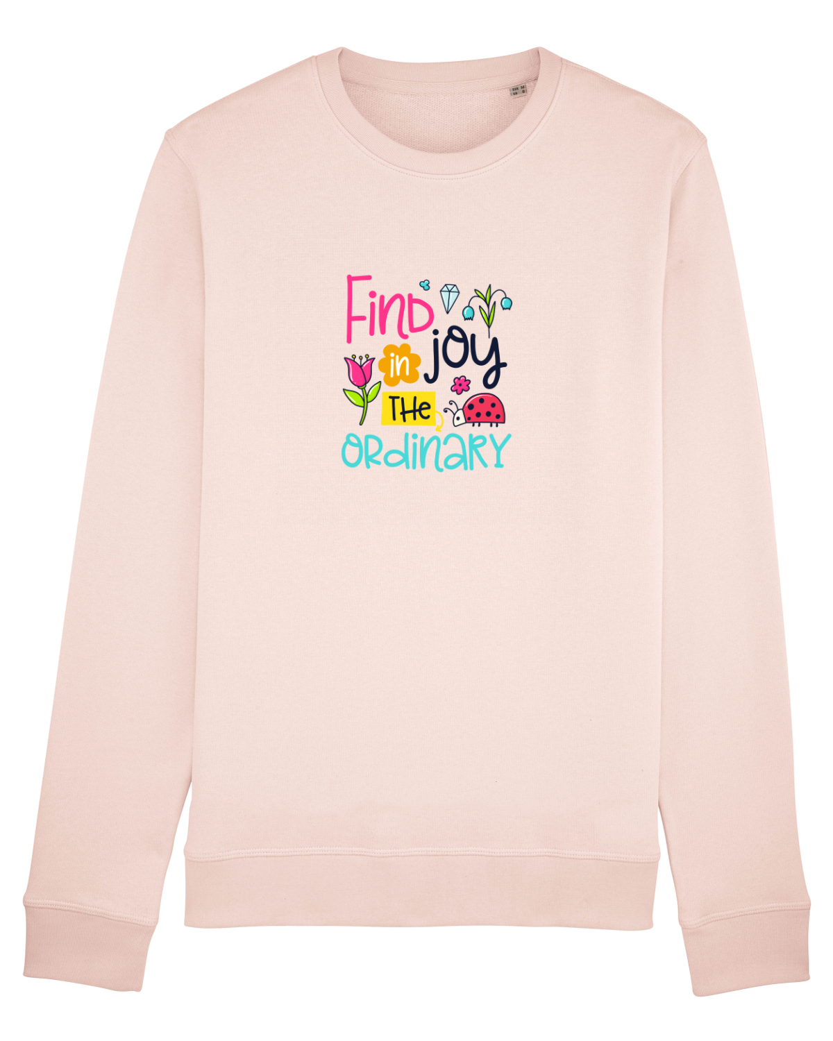 Bluză mânecă lungă Unisex Rise Candy Pink
