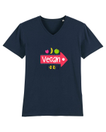 Vegan Food Tricou mânecă scurtă guler V Bărbat Presenter