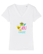 Be you but Cooler Tricou mânecă scurtă guler V Damă Evoker