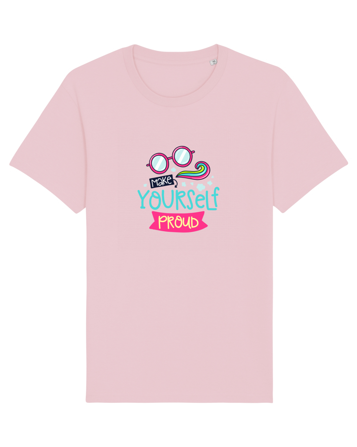 Tricou mânecă scurtă Unisex Rocker Cotton Pink