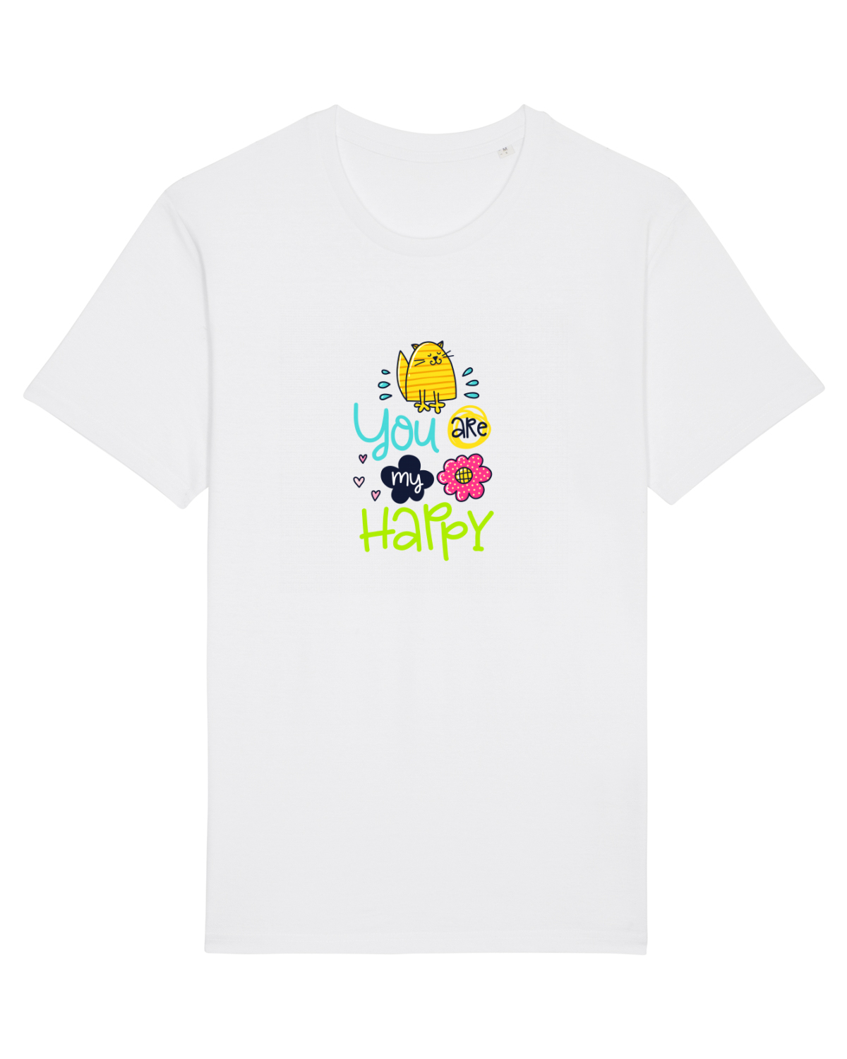 Tricou mânecă scurtă Unisex Rocker White