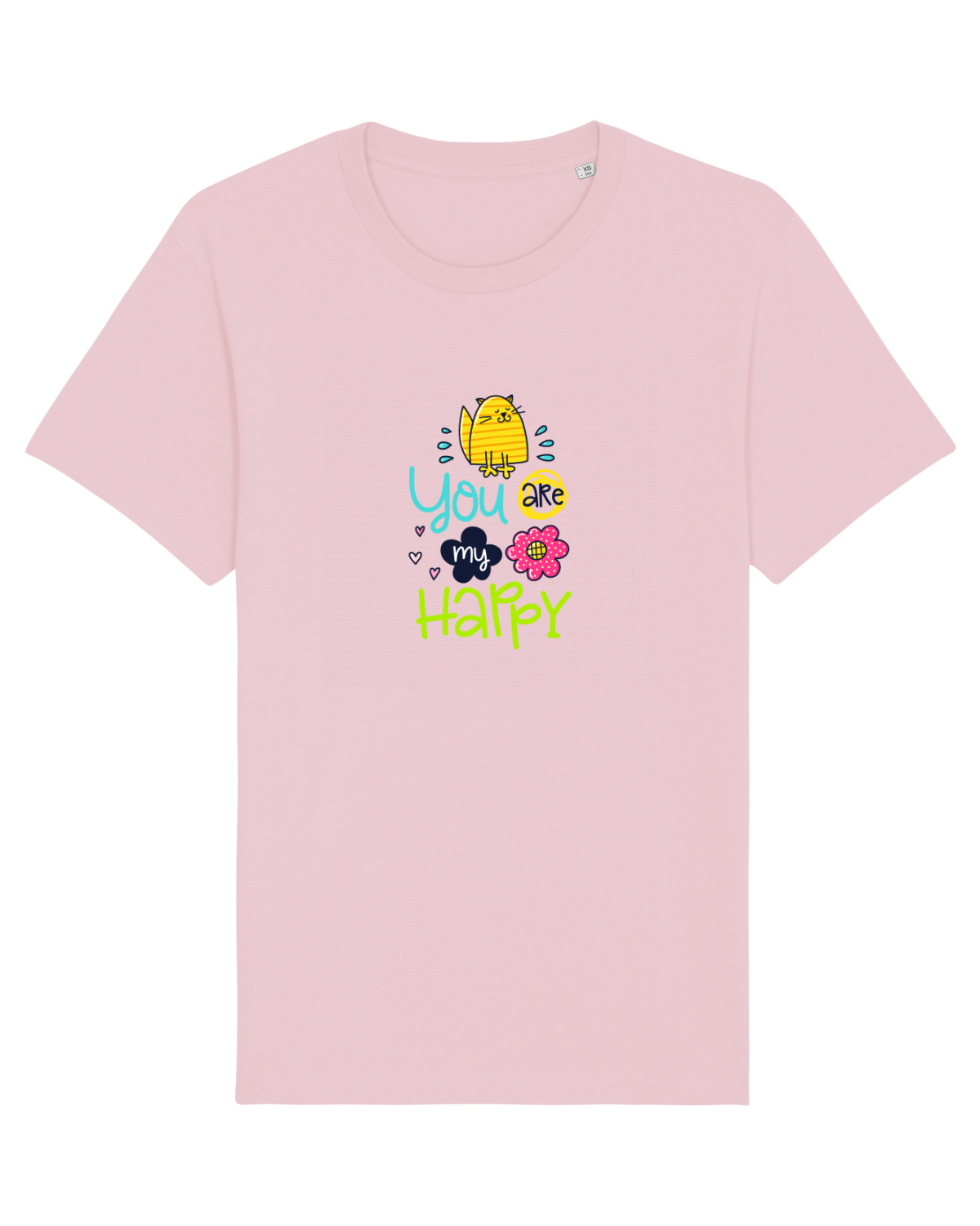 Tricou mânecă scurtă Unisex Rocker Cotton Pink