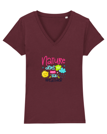 Nature does not have Bad Weather Burgundy