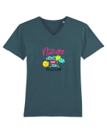 Nature does not have Bad Weather Tricou mânecă scurtă guler V Bărbat Presenter