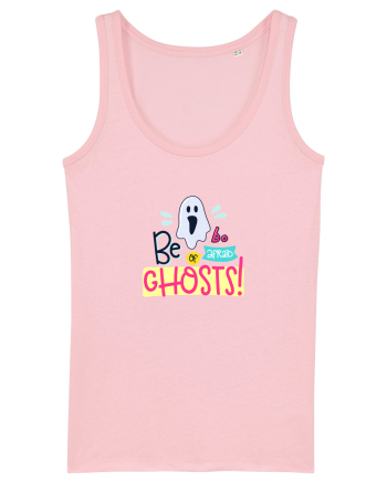 Be Afraid of Ghosts Cotton Pink