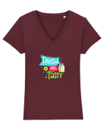 Fresh and Tasty Tricou mânecă scurtă guler V Damă Evoker