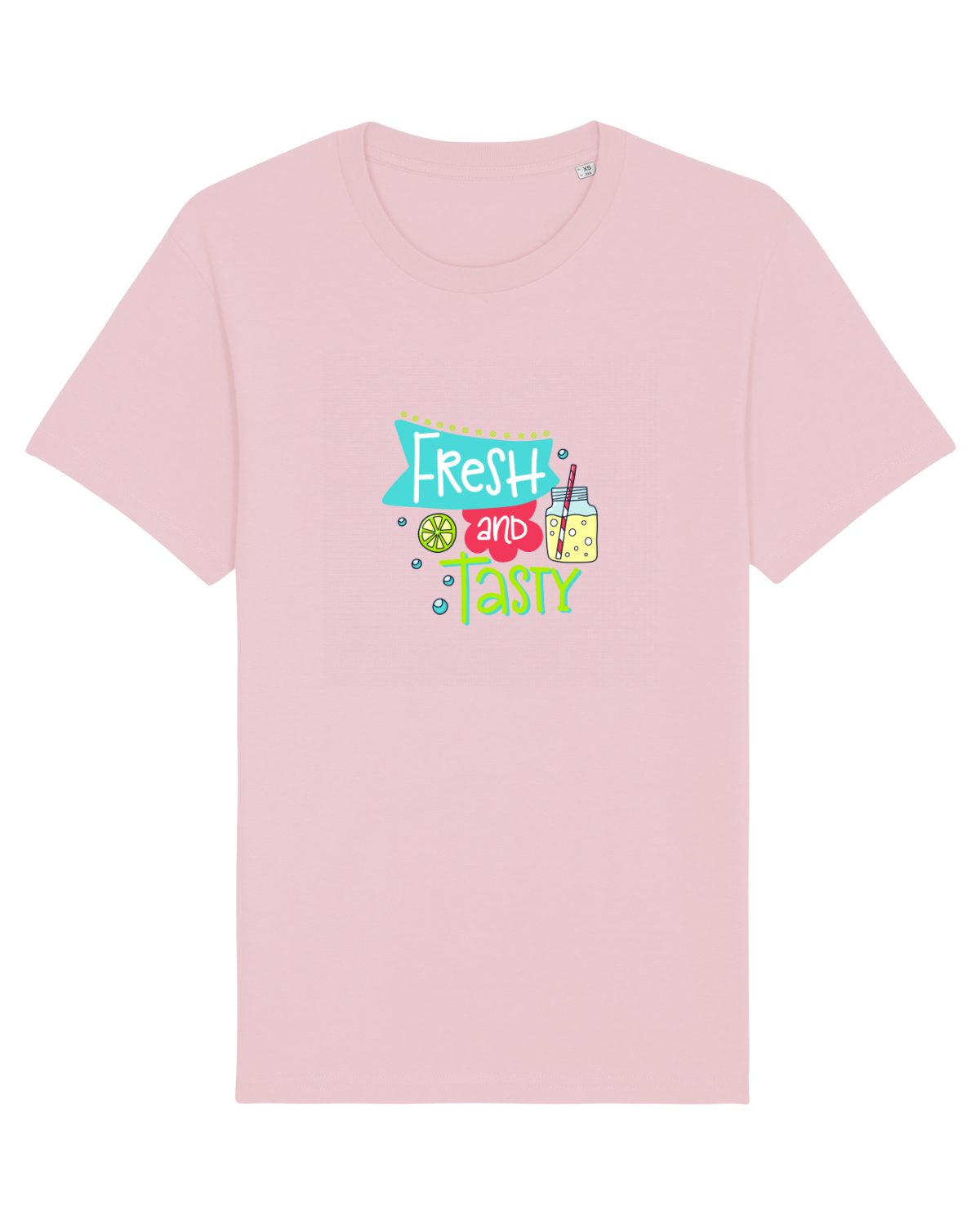 Tricou mânecă scurtă Unisex Rocker Cotton Pink
