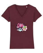 Oh Sweet Tricou mânecă scurtă guler V Damă Evoker