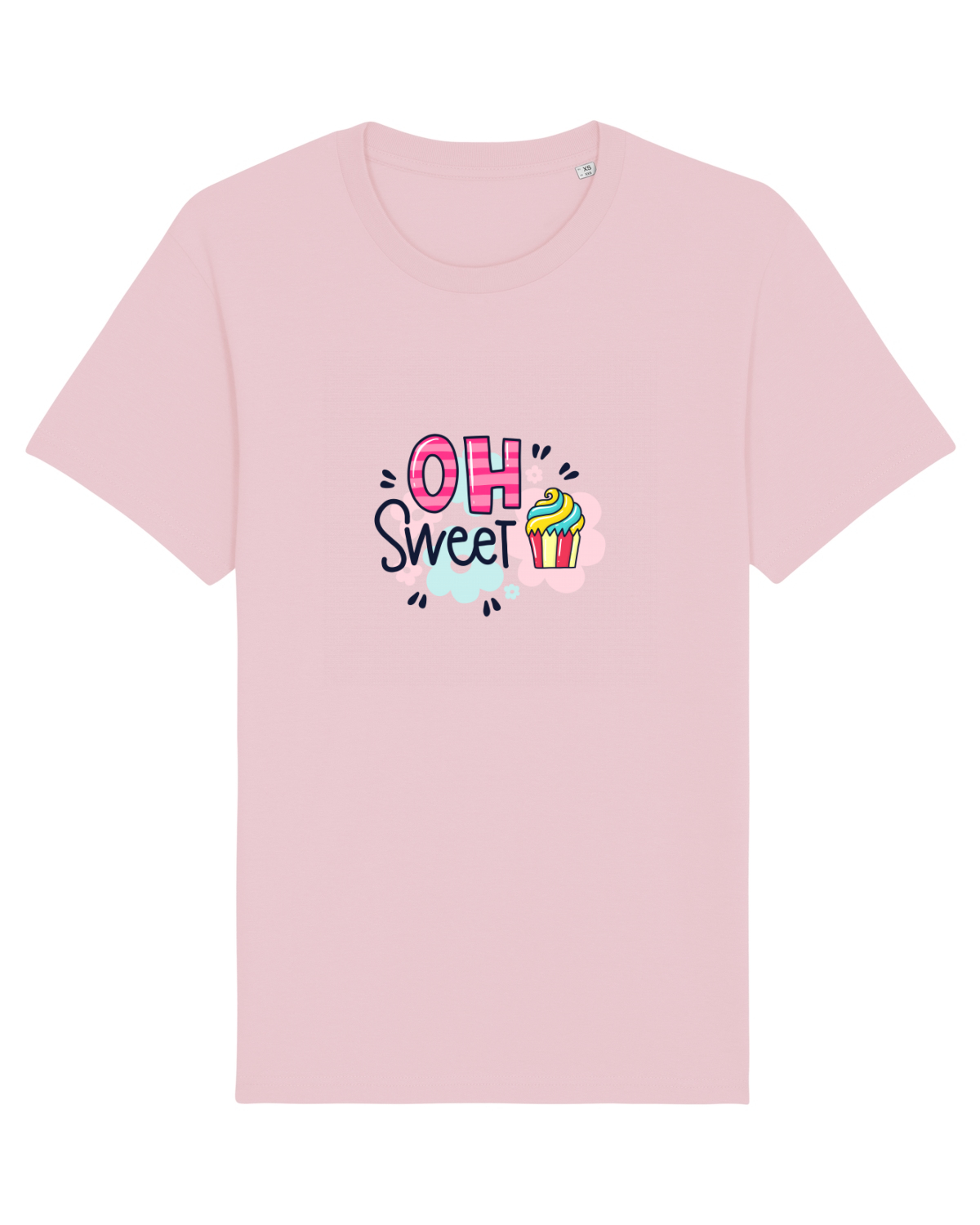 Tricou mânecă scurtă Unisex Rocker Cotton Pink