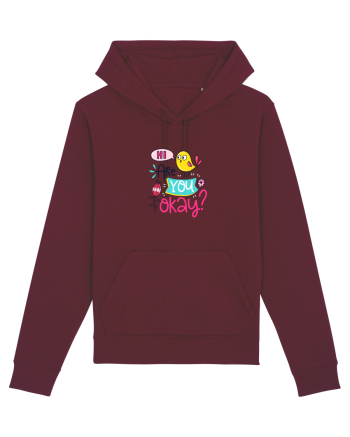 Hi are you Okay? Burgundy