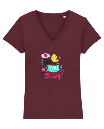 Hi are you Okay? Burgundy