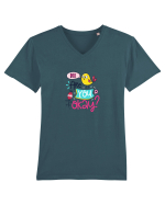 Hi are you Okay? Tricou mânecă scurtă guler V Bărbat Presenter