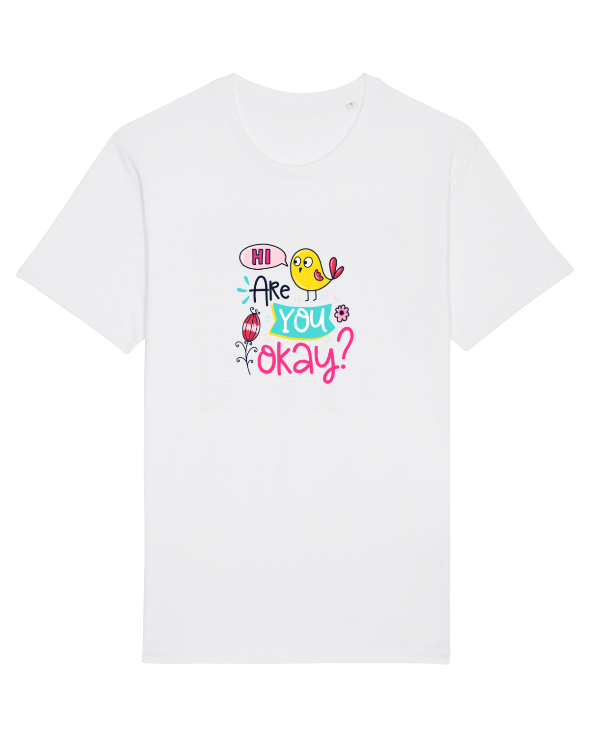 Tricou mânecă scurtă Unisex Rocker White