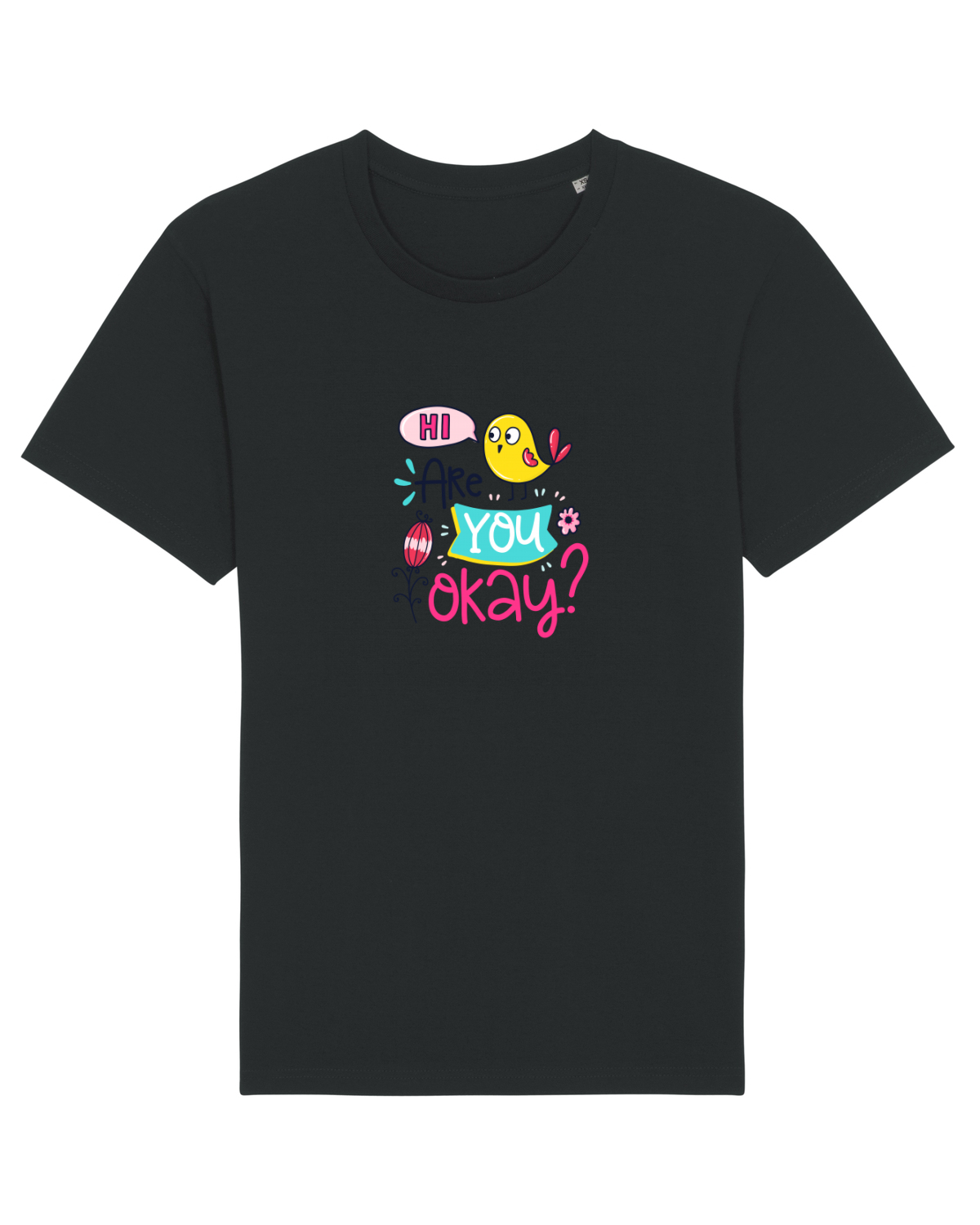 Tricou mânecă scurtă Unisex Rocker Black
