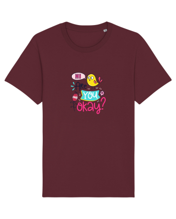 Hi are you Okay? Burgundy