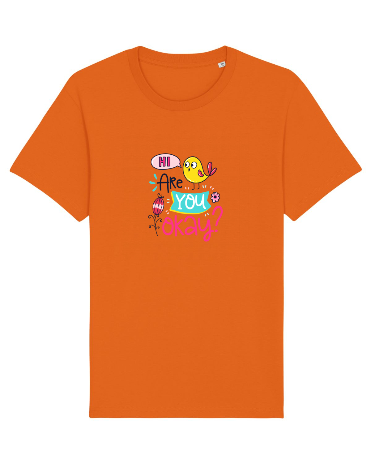 Tricou mânecă scurtă Unisex Rocker Bright Orange