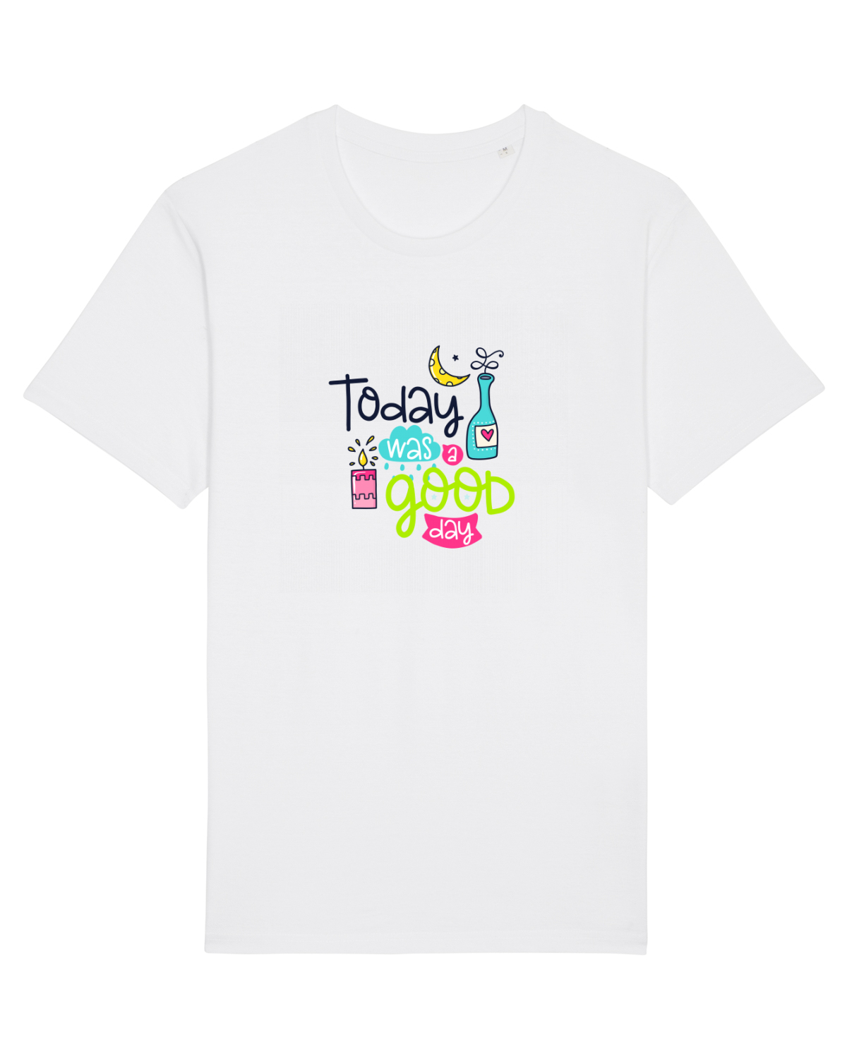 Tricou mânecă scurtă Unisex Rocker White