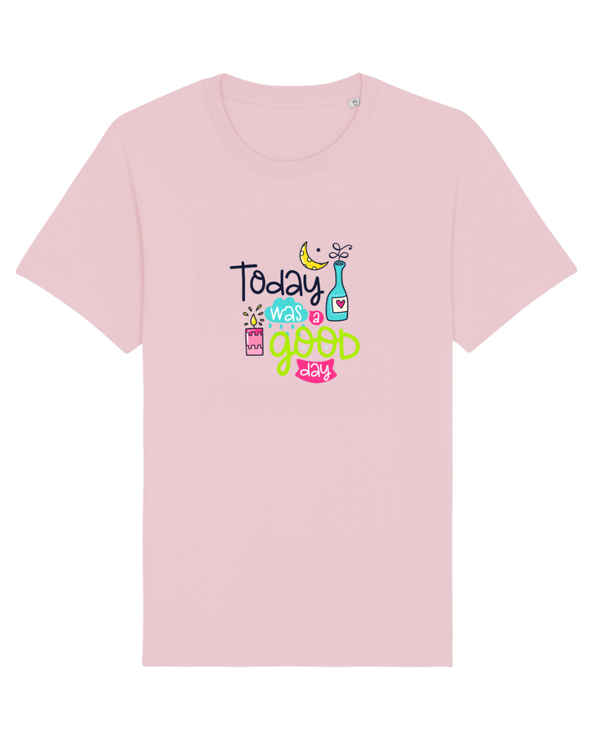 Tricou mânecă scurtă Unisex Rocker Cotton Pink
