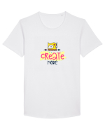 Create more Tricou mânecă scurtă guler larg Bărbat Skater