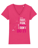 If its not fast fun dirty Tricou mânecă scurtă guler V Damă Evoker