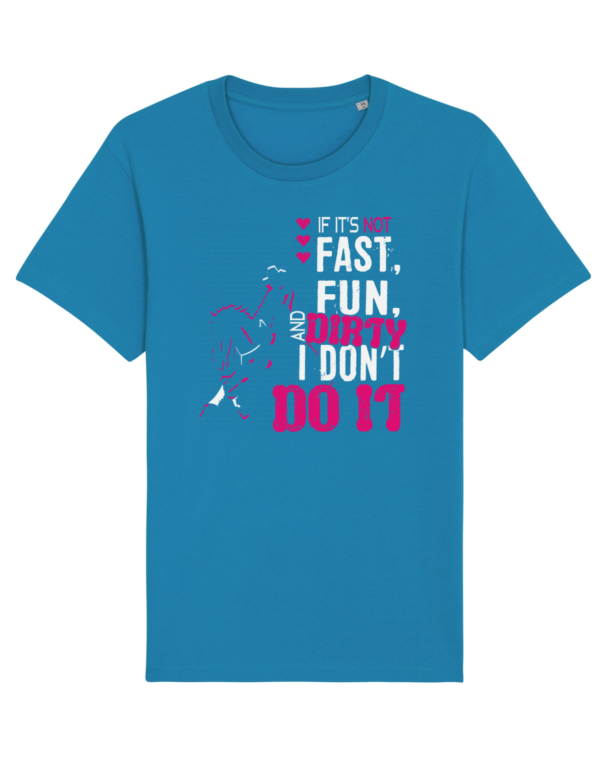 Tricou mânecă scurtă Unisex Rocker Azur