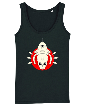 Craniu Rosu Cartoon Black
