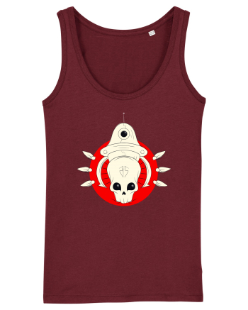 Craniu Rosu Cartoon Burgundy
