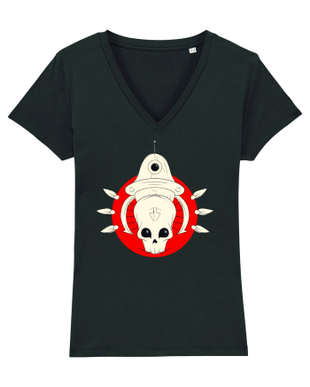 Craniu Rosu Cartoon Black