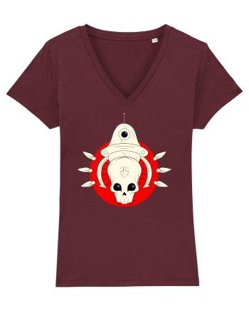 Craniu Rosu Cartoon Burgundy