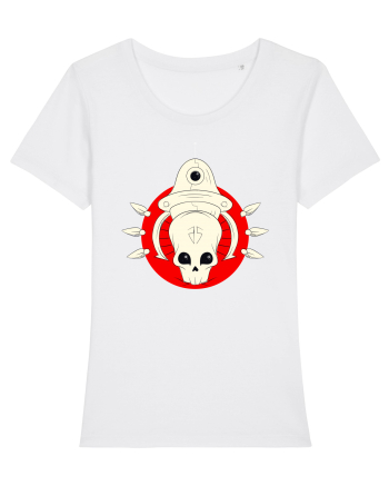 Craniu Rosu Cartoon White