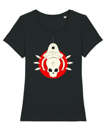 Craniu Rosu Cartoon Black