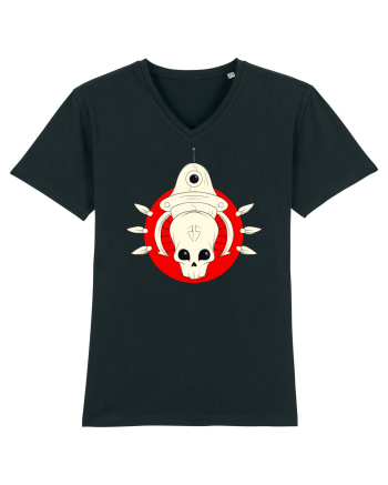 Craniu Rosu Cartoon Black