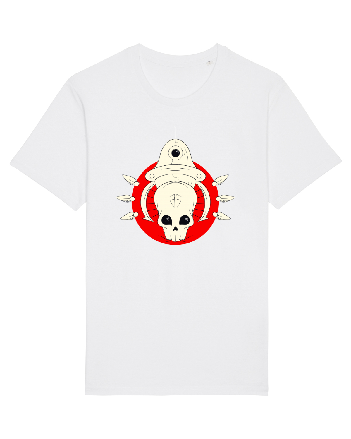 Tricou mânecă scurtă Unisex Rocker White