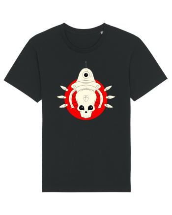 Craniu Rosu Cartoon Black